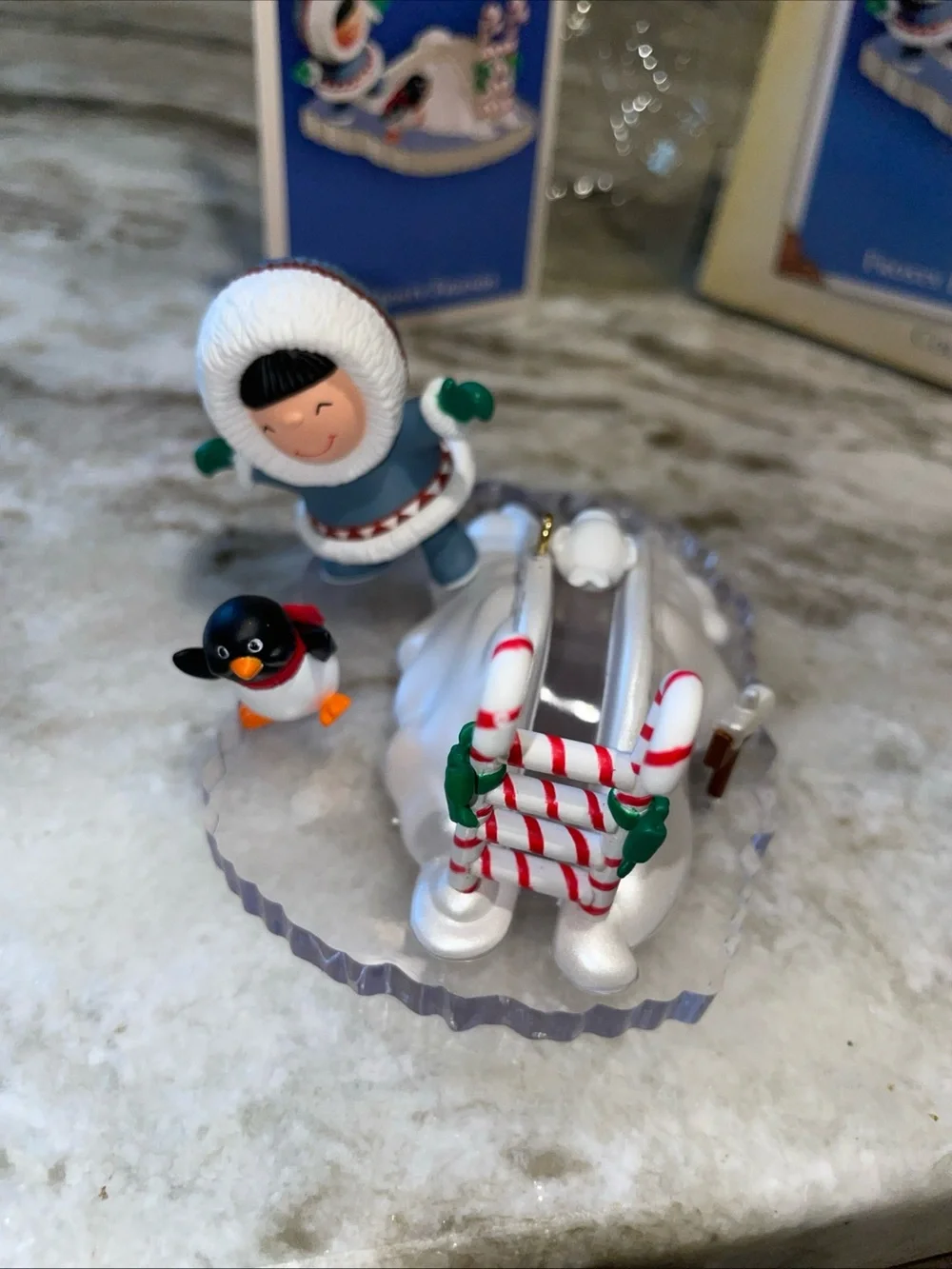 Frosty Friends 2004 #25 Eskimo Penguin Seal Hallmark Ornament - New In Box